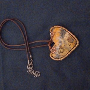 Handmade heart pendant necklace